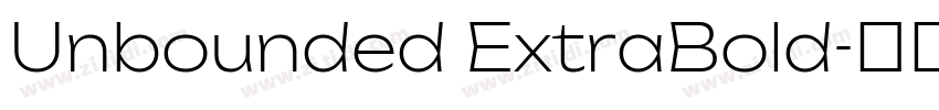 Unbounded ExtraBold字体转换